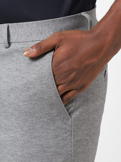 Grey Knitted Stretch Men&