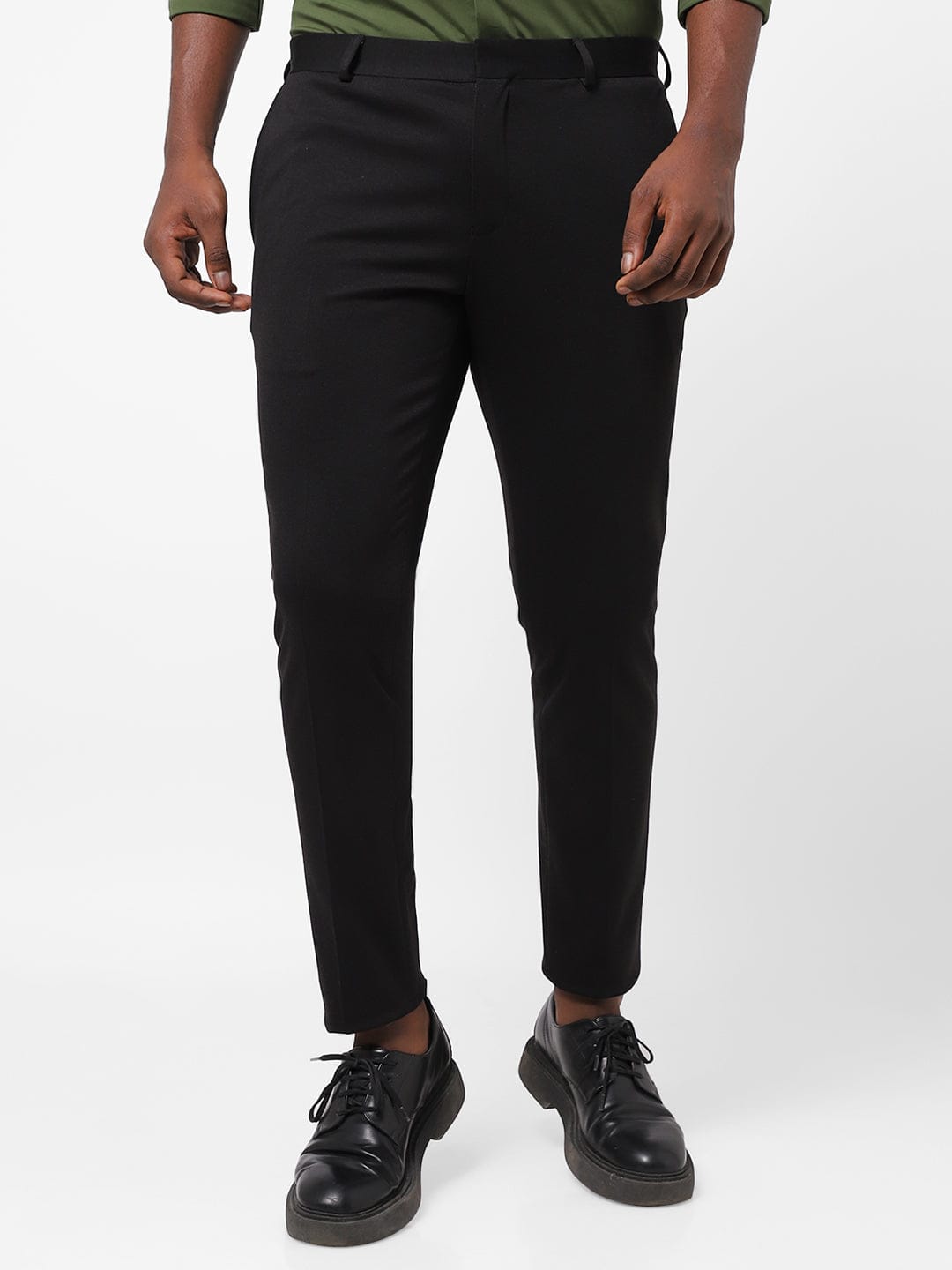 Black Knitted Stretch Men&