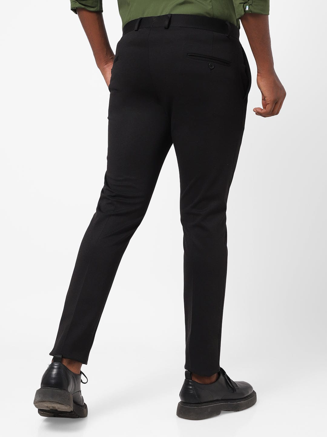 Black Knitted Stretch Men&