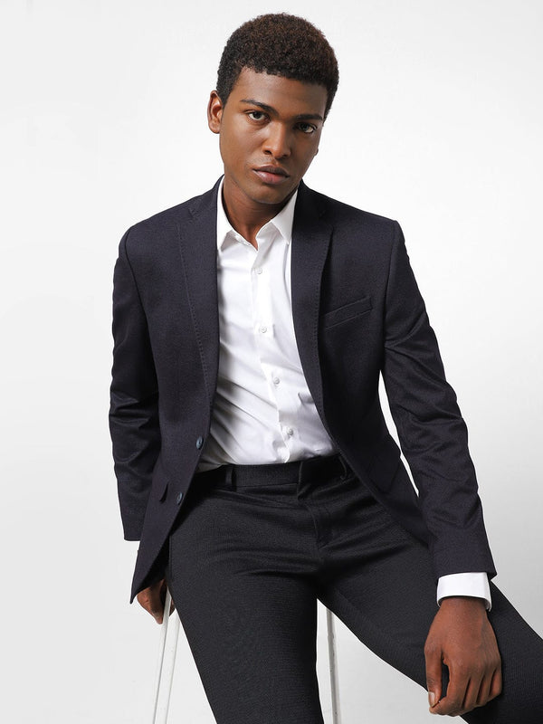 Men's Navy Blue Blazer TCJ46452