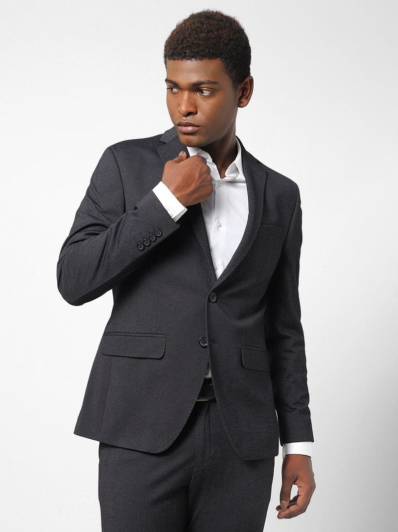 Men's Black Blazer TCJ46452