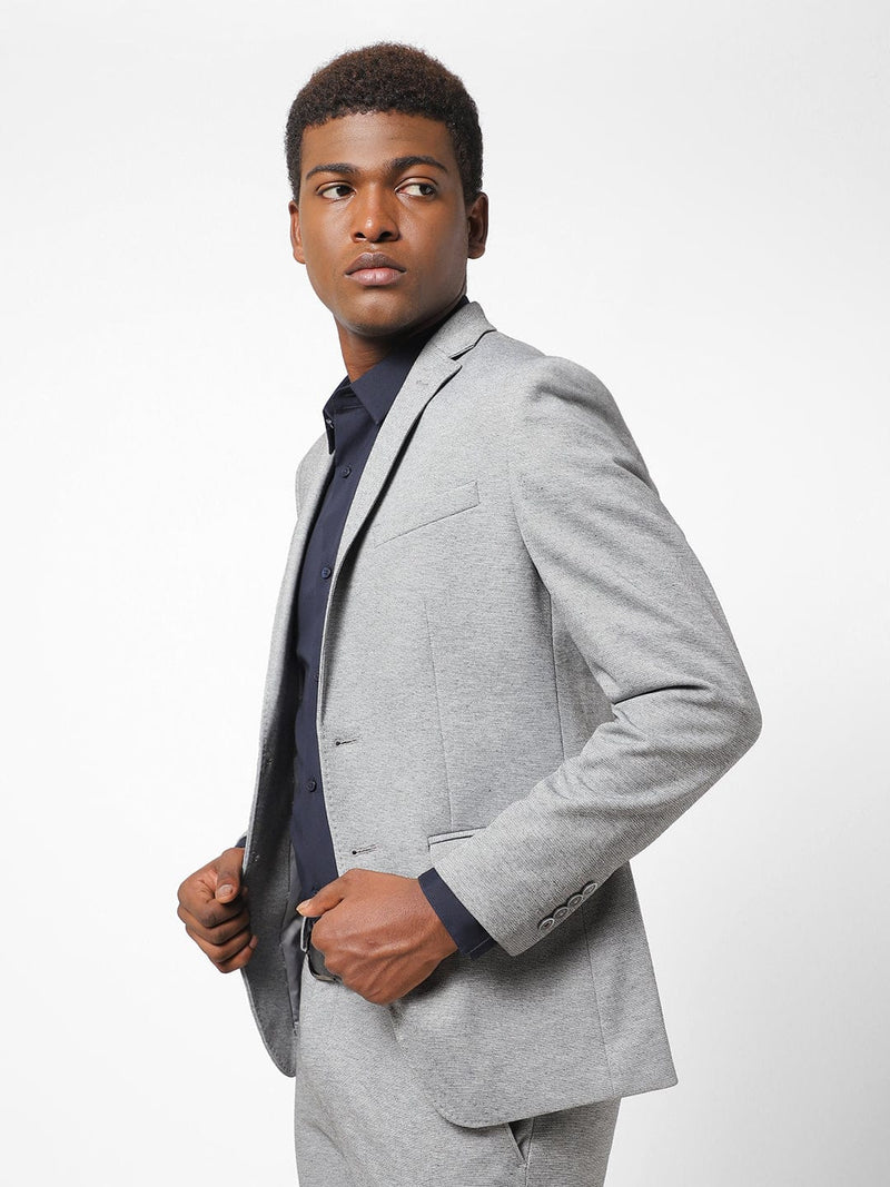 Men's Ash Grey Blazer TCJ46458