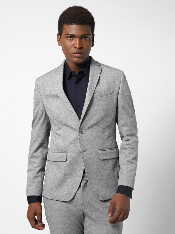 Men's Ash Grey Blazer TCJ46458