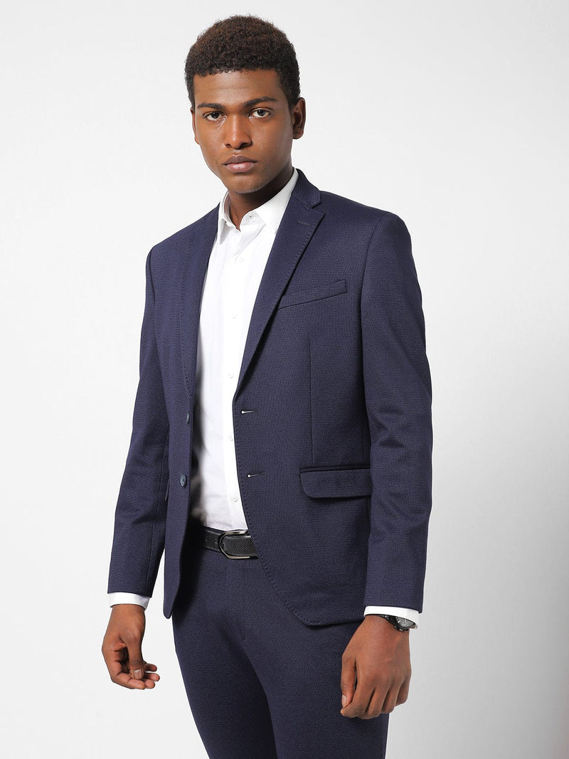 Men's Navy Pin Dot Blazer TCJ1850