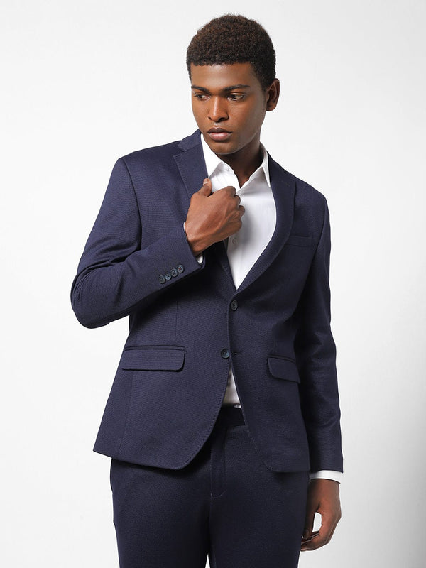 Men's Navy Pin Dot Blazer TCJ1850