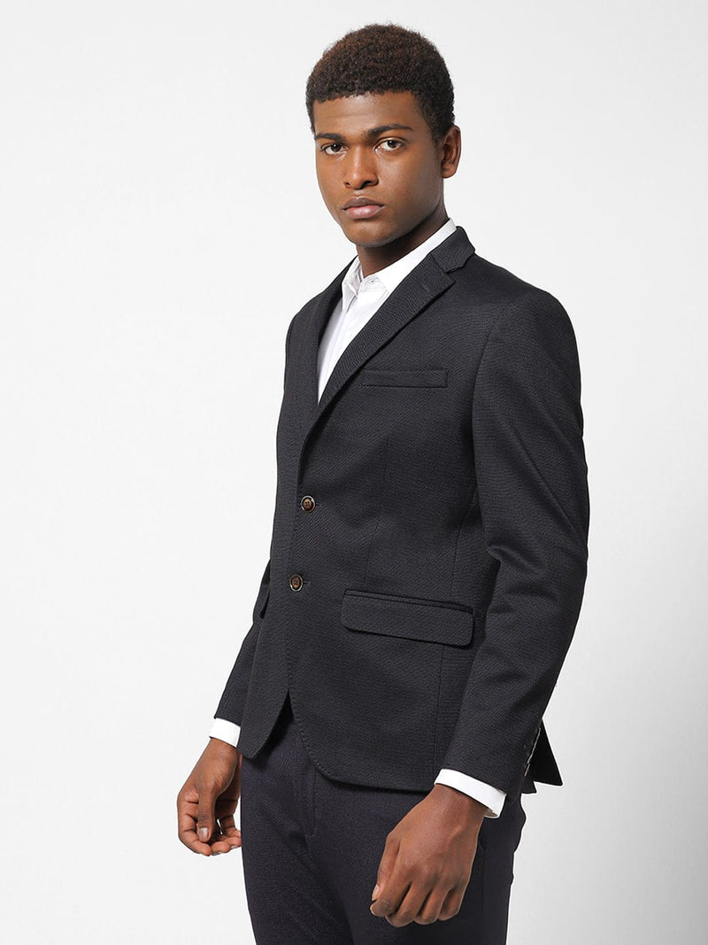 Men's Black Pin Dot Blazer TCJ1850