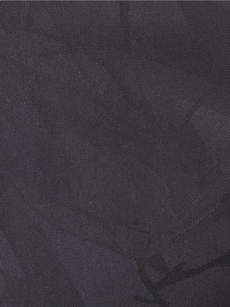 Men's Dark Black Printed Shirt